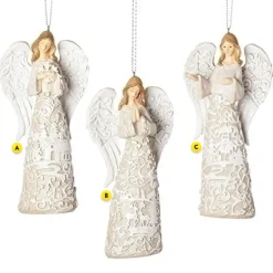 Cheap Angel Ornaments - 3 Assorted Angels & Religious