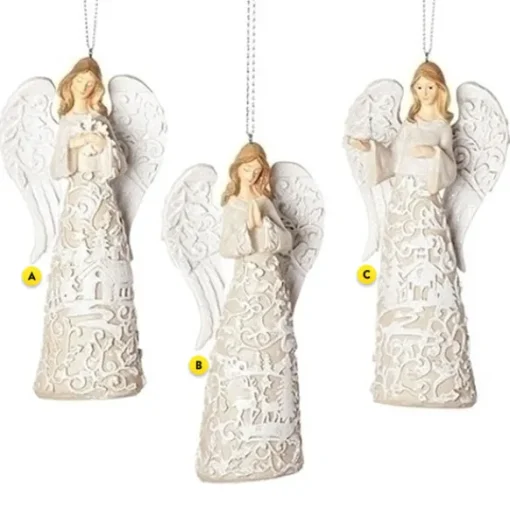 Cheap Angel Ornaments - 3 Assorted Angels & Religious
