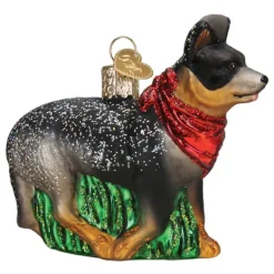 Hot Old World Christmas Australian Cattle Dog Ornament -