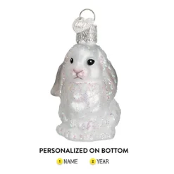 Store Baby Bunny Ornament - White - Animals
