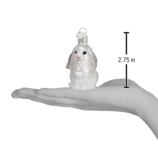 Store Baby Bunny Ornament - White - Animals