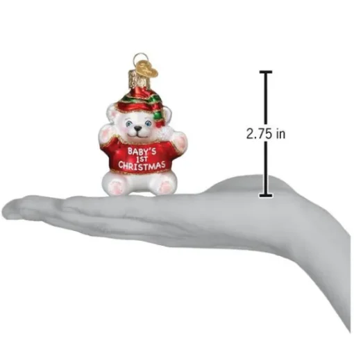 Flash Sale Baby's 1St Christmas Bear Ornament - Baby