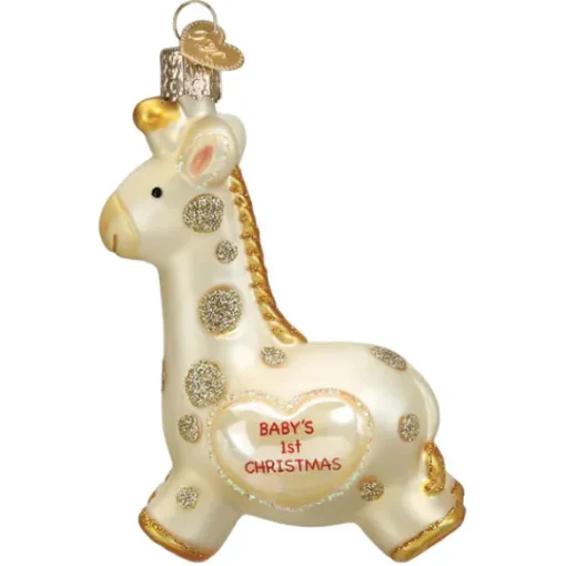 New Baby's 1St Christmas Giraffe Ornament - Baby
