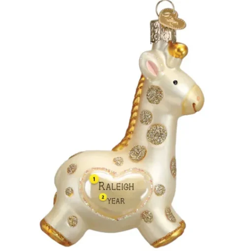 New Baby's 1St Christmas Giraffe Ornament - Baby