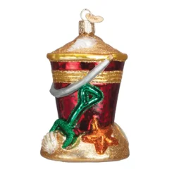 New Old World Christmas Beach Bucket Ornament -