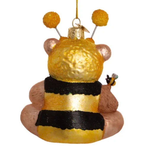 New Bear Dressed In Bee Outfit Ornament Garden, Birds & Insects