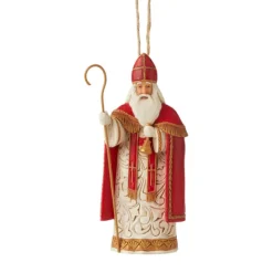 Hot Belgian Santa Ornament - Jim Shore