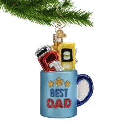 Cheap Best Dad Mug Ornament - Family Members