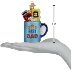 Cheap Best Dad Mug Ornament - Family Members