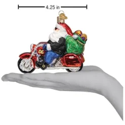 Store Biker Santa Ornament - Transportation