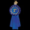 Clearance Blue Ribbon Ornament - School Days