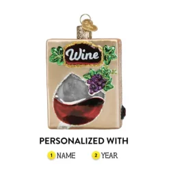 Store Old World Christmas Boxed Wine Ornament -