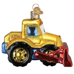 Shop Bright-Eyed Bulldozer Ornament - Kids