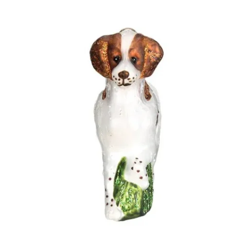 Outlet Old World Christmas Brittany Spaniel Ornament -