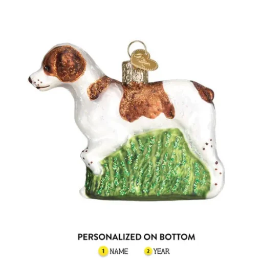 Outlet Old World Christmas Brittany Spaniel Ornament -
