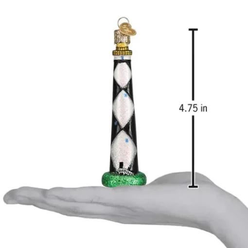 Fashion Old World Christmas Cape Lookout Lighthouse Ornament -