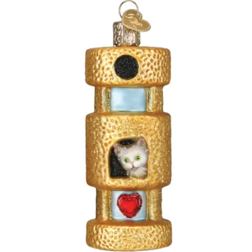 Discount Old World Christmas Cat Tower Ornament -