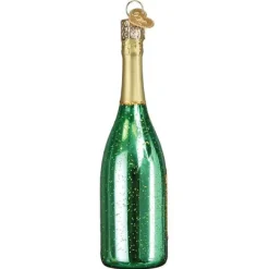 Online Champagne Bottle Ornament - Engaged, Wedding, & Anniversary