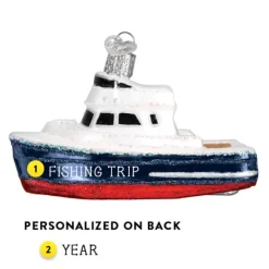 Online Charter Boat Ornament - Transportation