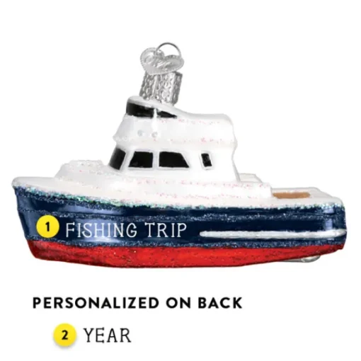 Online Charter Boat Ornament - Transportation