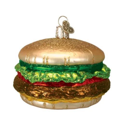 Fashion Old World Christmas Cheeseburger Ornament -