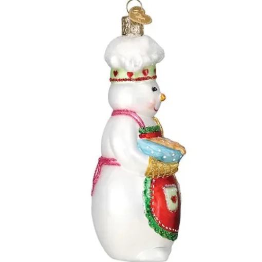 Discount Old World Christmas Chef Snow Woman Ornament -