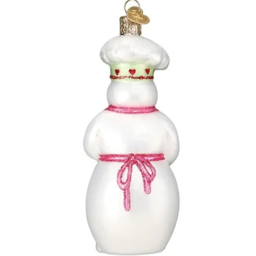 Discount Old World Christmas Chef Snow Woman Ornament -