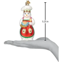 Discount Old World Christmas Chef Snow Woman Ornament -