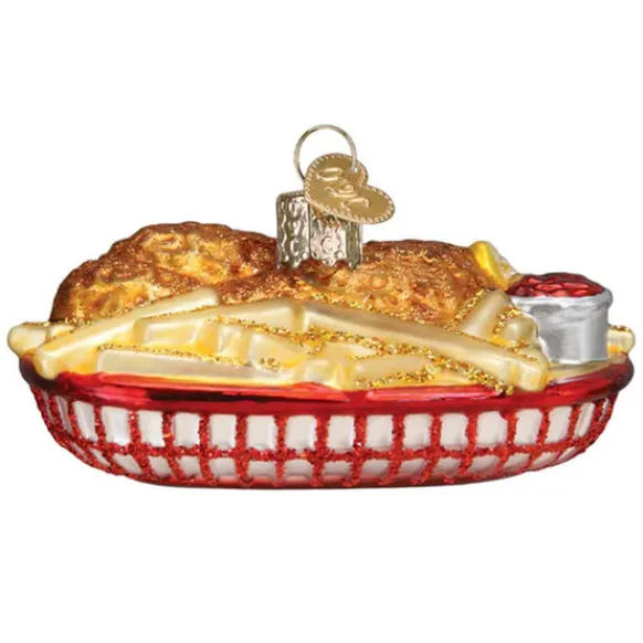 Best Old World Christmas Chicken Basket Ornament -