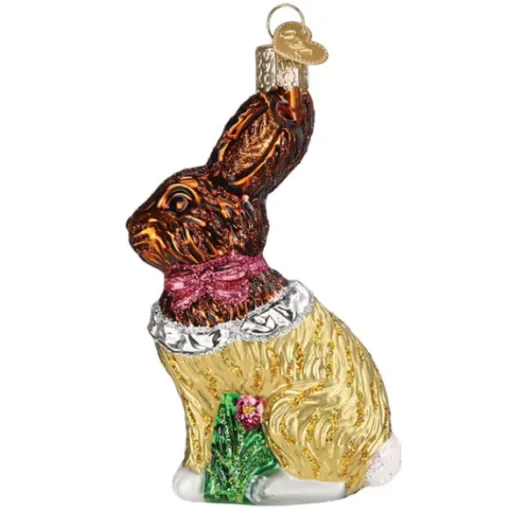 Sale Old World Christmas Chocolate Easter Bunny Ornament -
