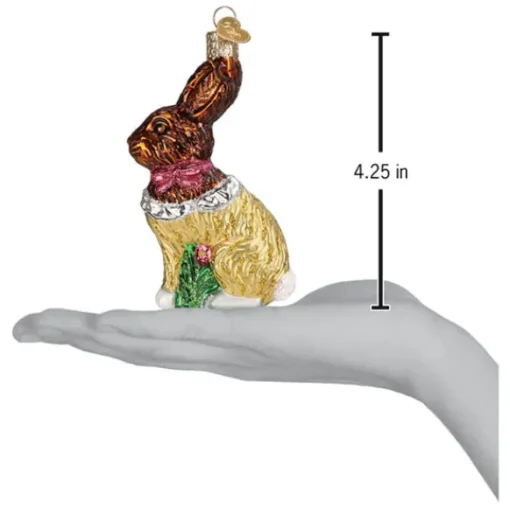 Sale Old World Christmas Chocolate Easter Bunny Ornament -