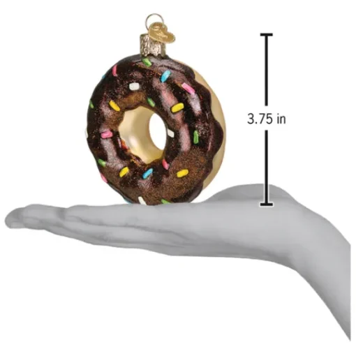 Sale Old World Christmas Chocolate Sprinkles Donut Ornament -