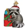 Fashion Christmas Bandit Raccoon Ornament - Animals