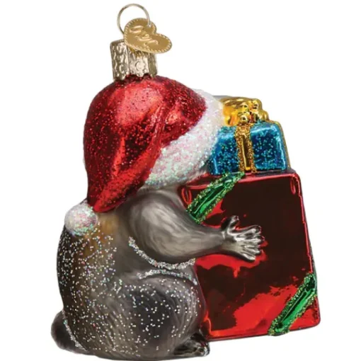 Clearance Old World Christmas Christmas Bandit Raccoon Ornament -