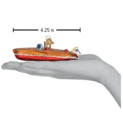 Hot Old World Christmas Classic Wooden Boat -