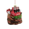 Store Kurt Adler Coca-Cola® Glass Santa Bag Ornament