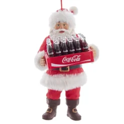 Shop Kurt Adler Coca-Cola® Santa Holding A Case Of Coke Ornament