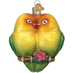 Hot Colorful Lovebirds Ornament - Couples