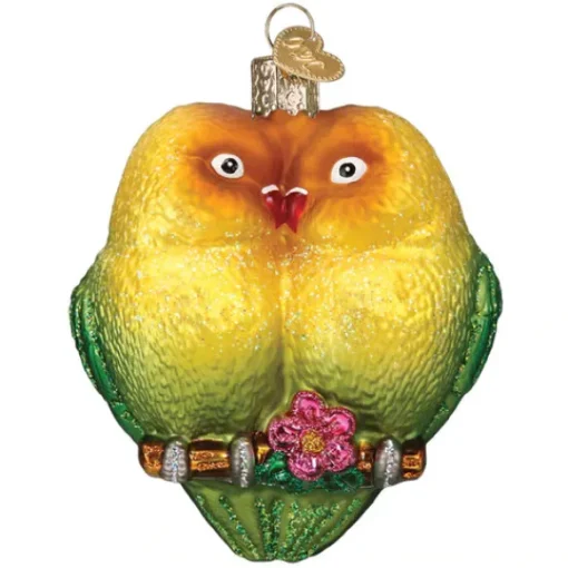 Hot Colorful Lovebirds Ornament - Couples