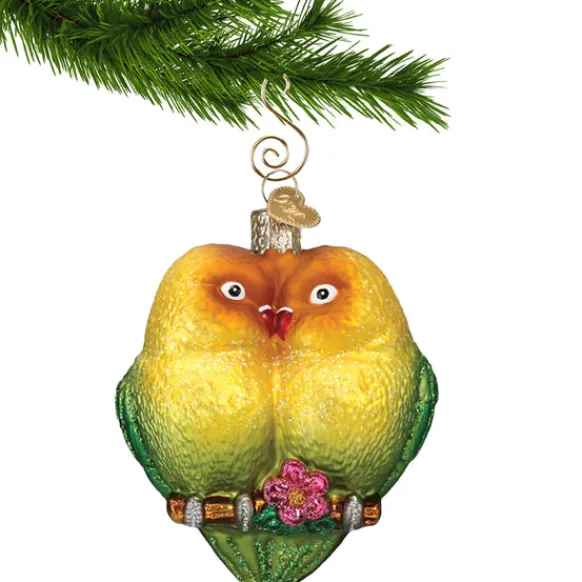 Hot Colorful Lovebirds Ornament - Couples