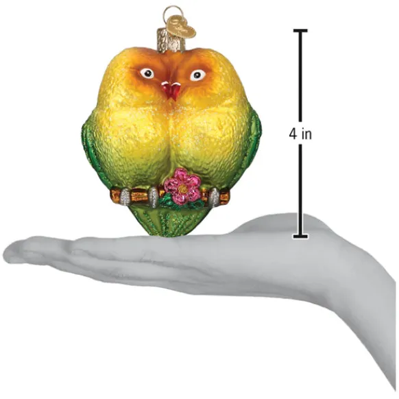 Hot Colorful Lovebirds Ornament - Couples