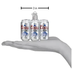 New Old World Christmas Coors Light Six Pack Ornament -