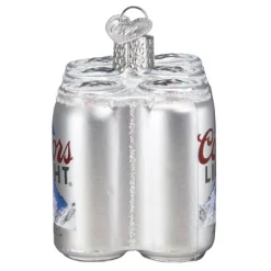 New Old World Christmas Coors Light Six Pack Ornament -