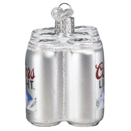 New Old World Christmas Coors Light Six Pack Ornament -
