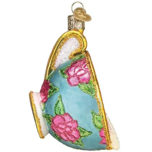 Outlet Old World Christmas Cup Of Tea Ornament -