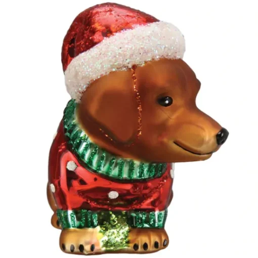 Outlet Old World Christmas Dashing Dachshund Ornament -