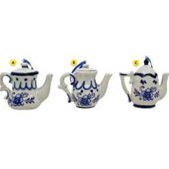 Cheap Delft Blue Teapot Ornament Household