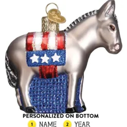 Discount Democratic Donkey Ornament - Military & Patriotic