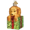 Best Sale Old World Christmas Doodle Puppy Surprise Ornament -