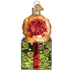 Best Sale Old World Christmas Doodle Puppy Surprise Ornament -